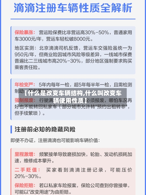 【什么是改变车辆结构,什么叫改变车辆使用性质】-第2张图片