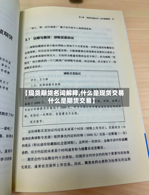 【现货期货名词解释,什么是现货交易什么是期货交易】-第2张图片