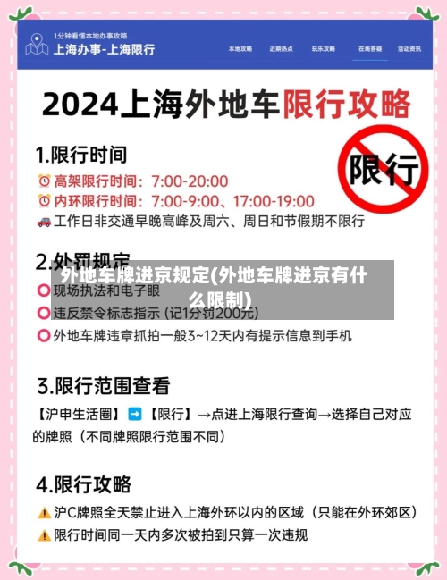 外地车牌进京规定(外地车牌进京有什么限制)-第3张图片