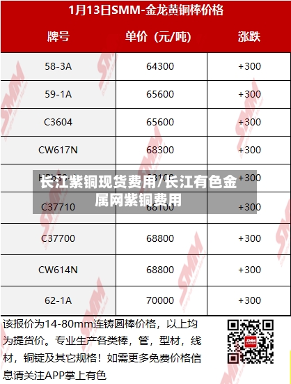 长江紫铜现货费用/长江有色金属网紫铜费用-第2张图片