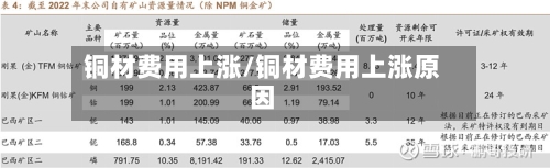 铜材费用上涨/铜材费用上涨原因