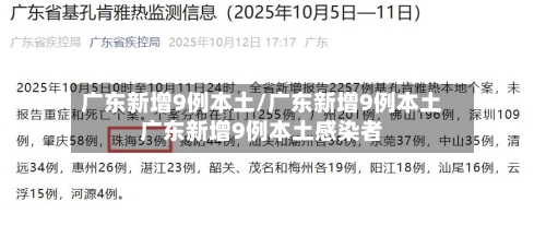 广东新增9例本土/广东新增9例本土广东新增9例本土感染者