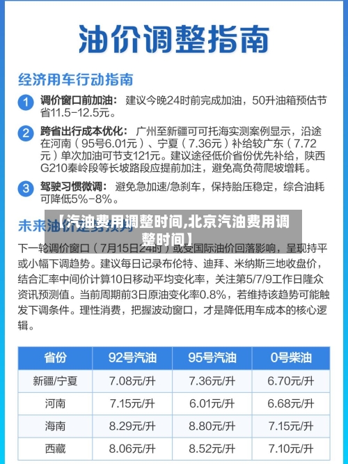 【汽油费用调整时间,北京汽油费用调整时间】-第2张图片