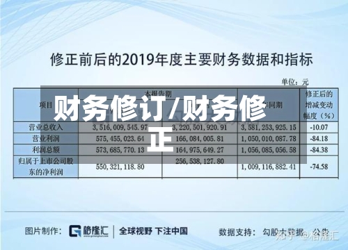 财务修订/财务修正