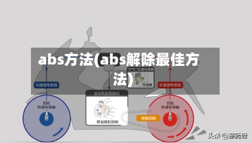 abs方法(abs解除最佳方法)