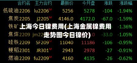 上海今日镍费用(上海金属镍费用走势图今日镍价)-第3张图片