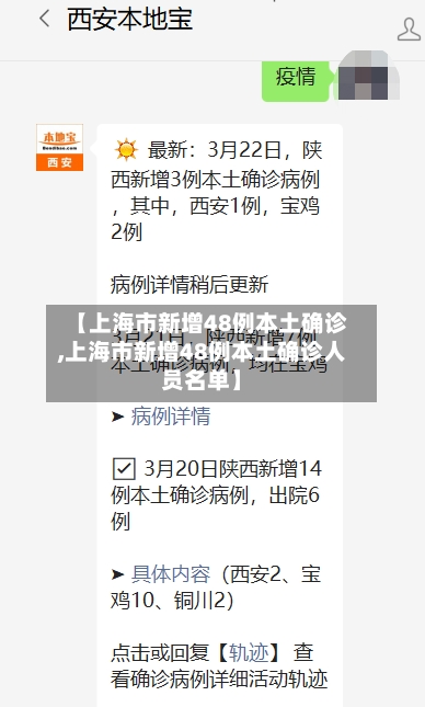 【上海市新增48例本土确诊,上海市新增48例本土确诊人员名单】-第2张图片