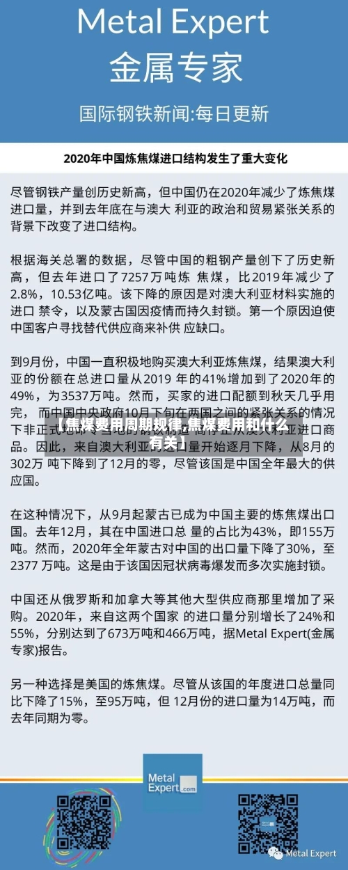 【焦煤费用周期规律,焦煤费用和什么有关】-第2张图片