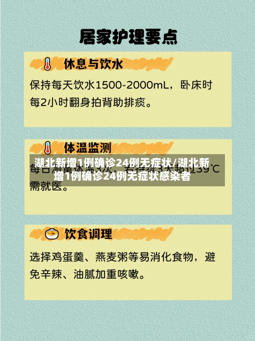 湖北新增1例确诊24例无症状/湖北新增1例确诊24例无症状感染者
