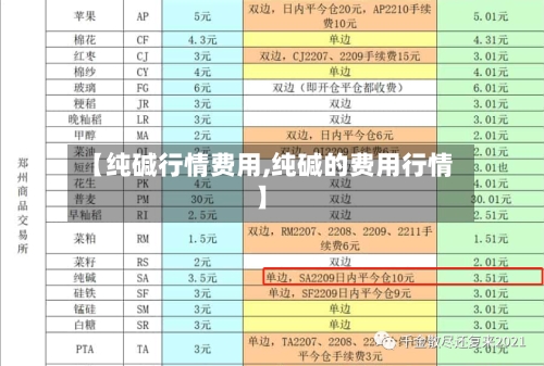 【纯碱行情费用,纯碱的费用行情】-第3张图片