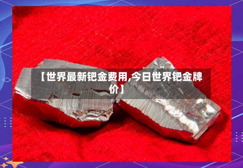 【世界最新钯金费用,今日世界钯金牌价】-第3张图片