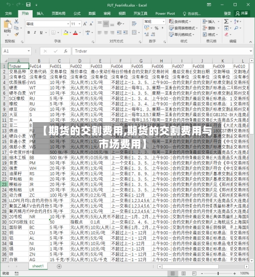 【期货的交割费用,期货的交割费用与市场费用】